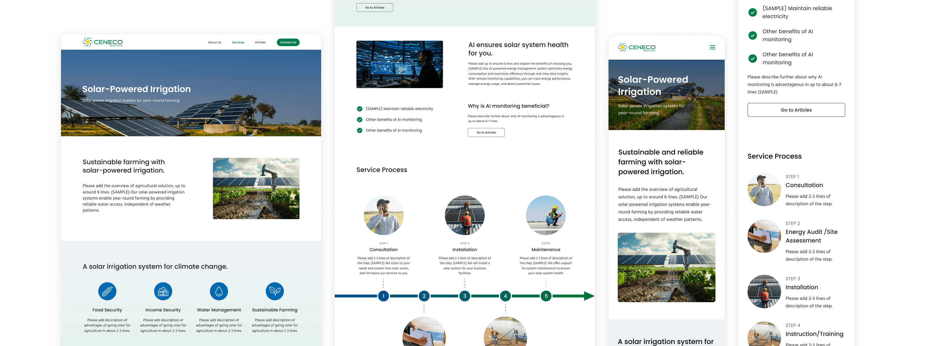 Ceneco Green Power ウェブサイトのメイン画像