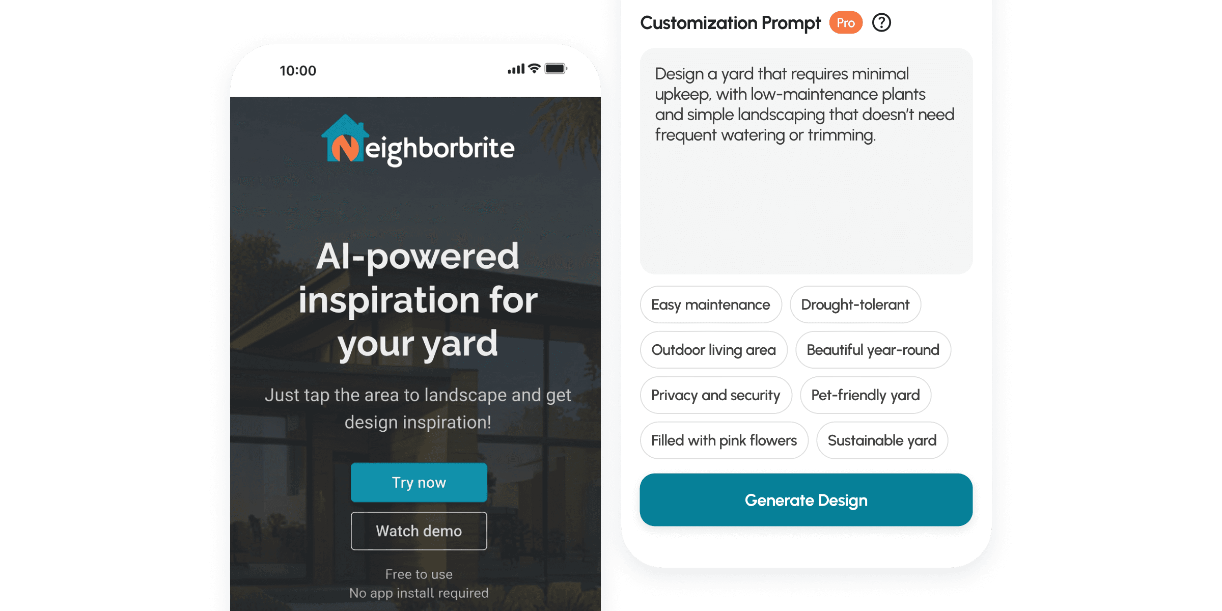 Neighborbrite AI Landscaping preview