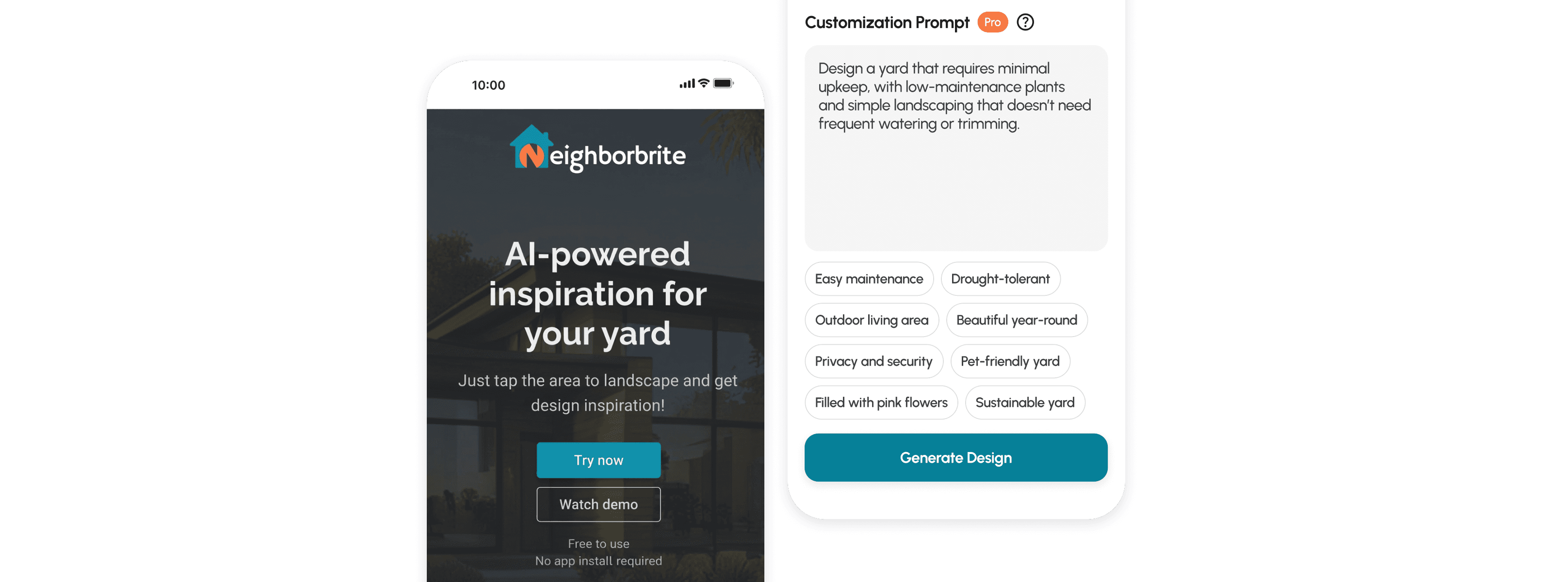 Neighborbrite AI Landscaping hero image