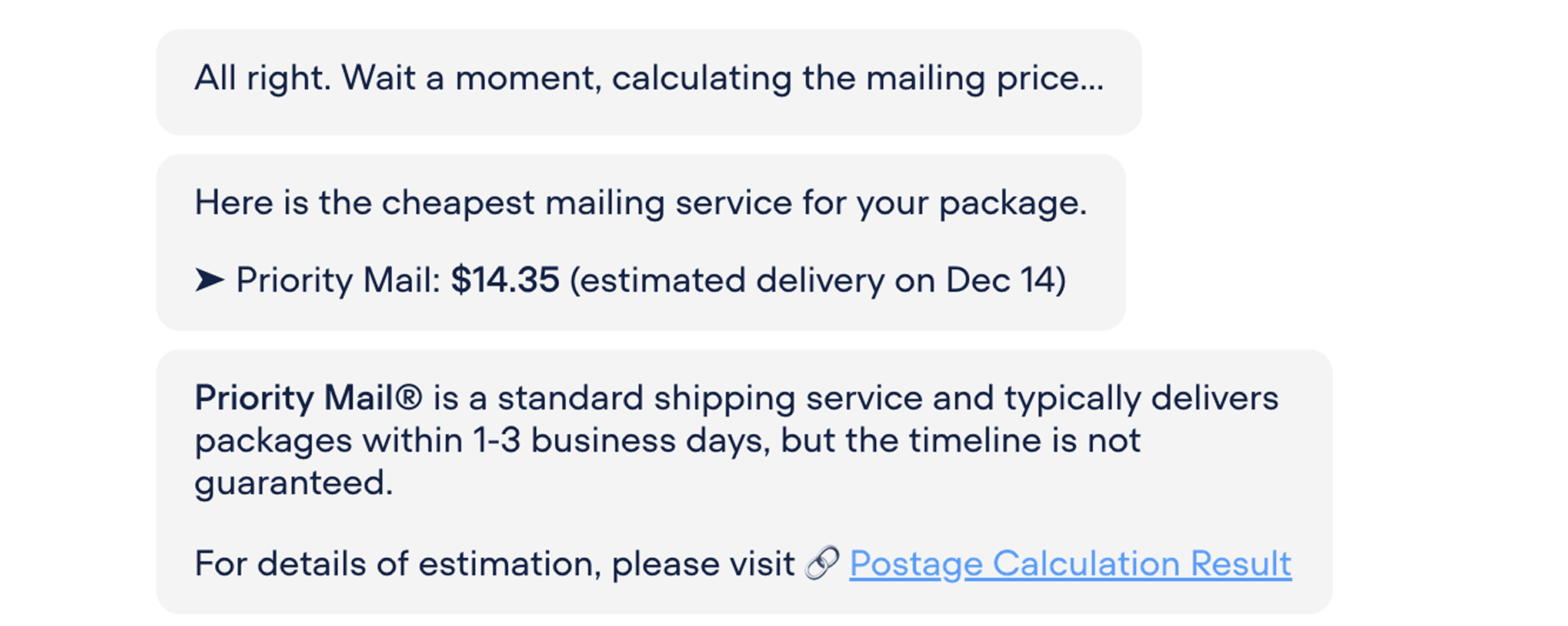 Price Estimate and Recommendation chatbot flow