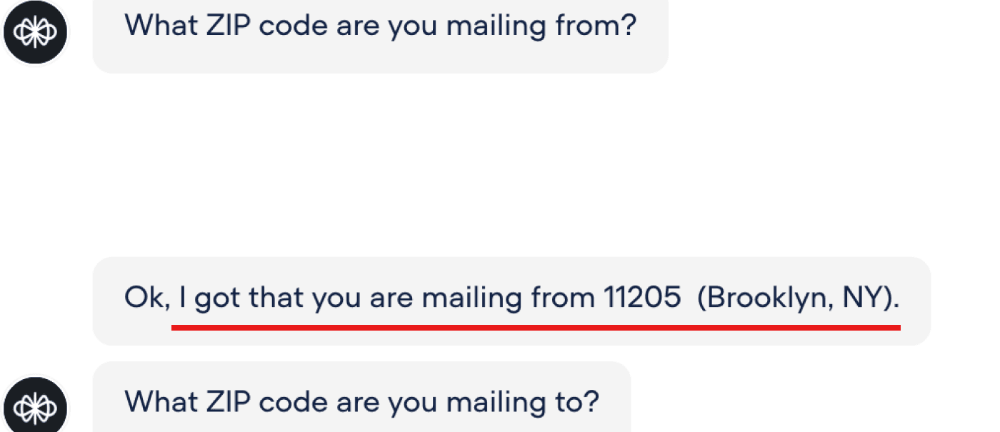 USPS interface before iteration